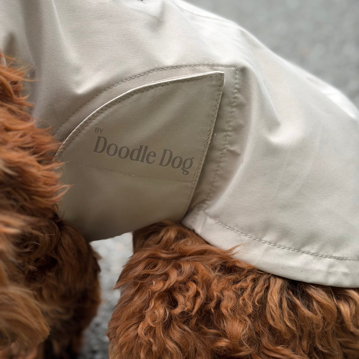By Doodle Dogs regnjacka i beige