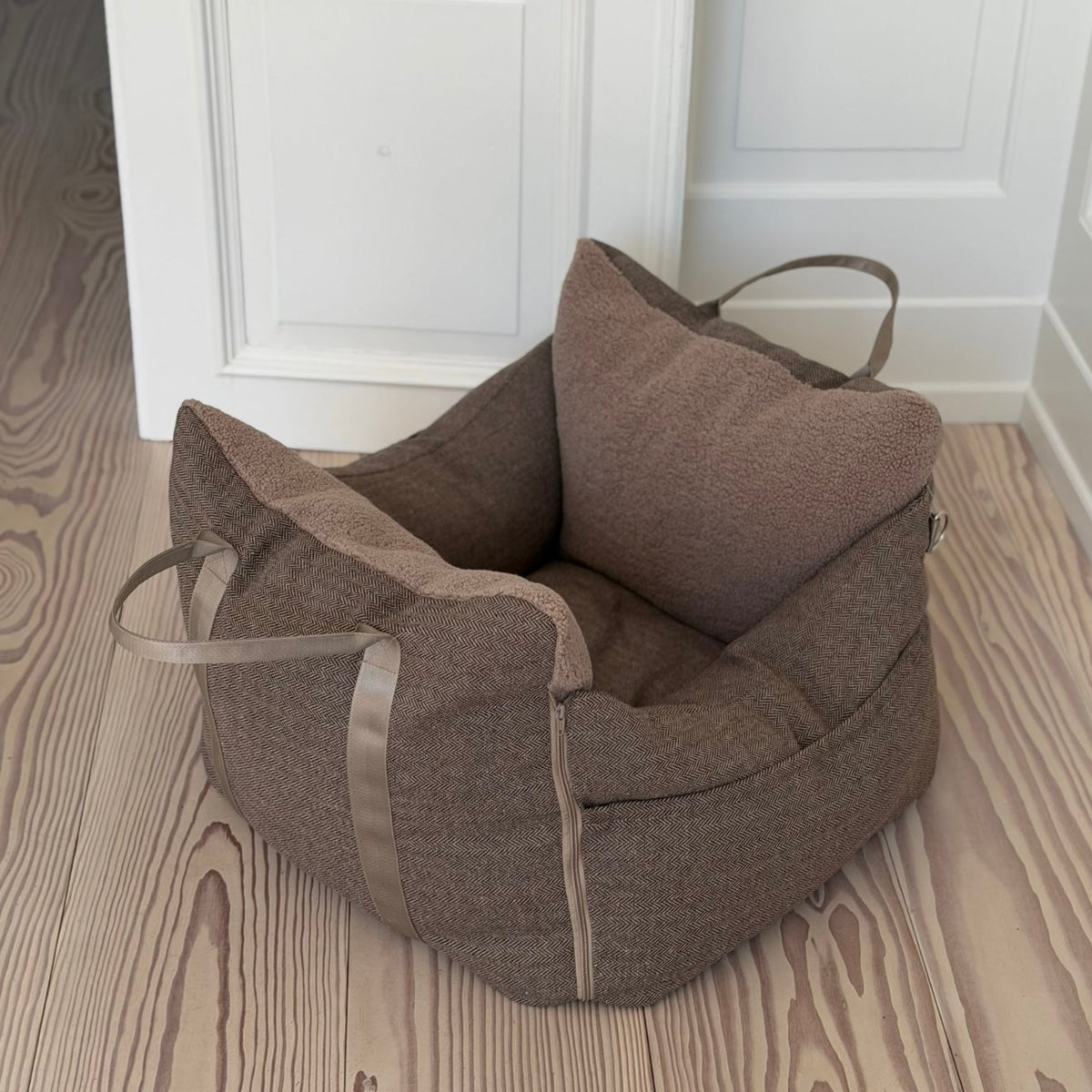 BJØRK BILSÄTE FÖR HUNDAR - BRUN TWEED