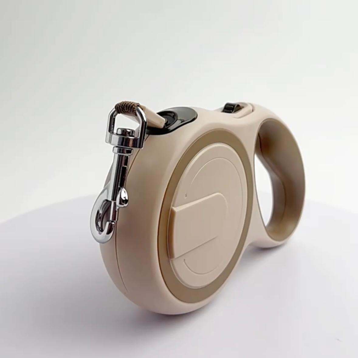 Automatisk hundkoppel / beige