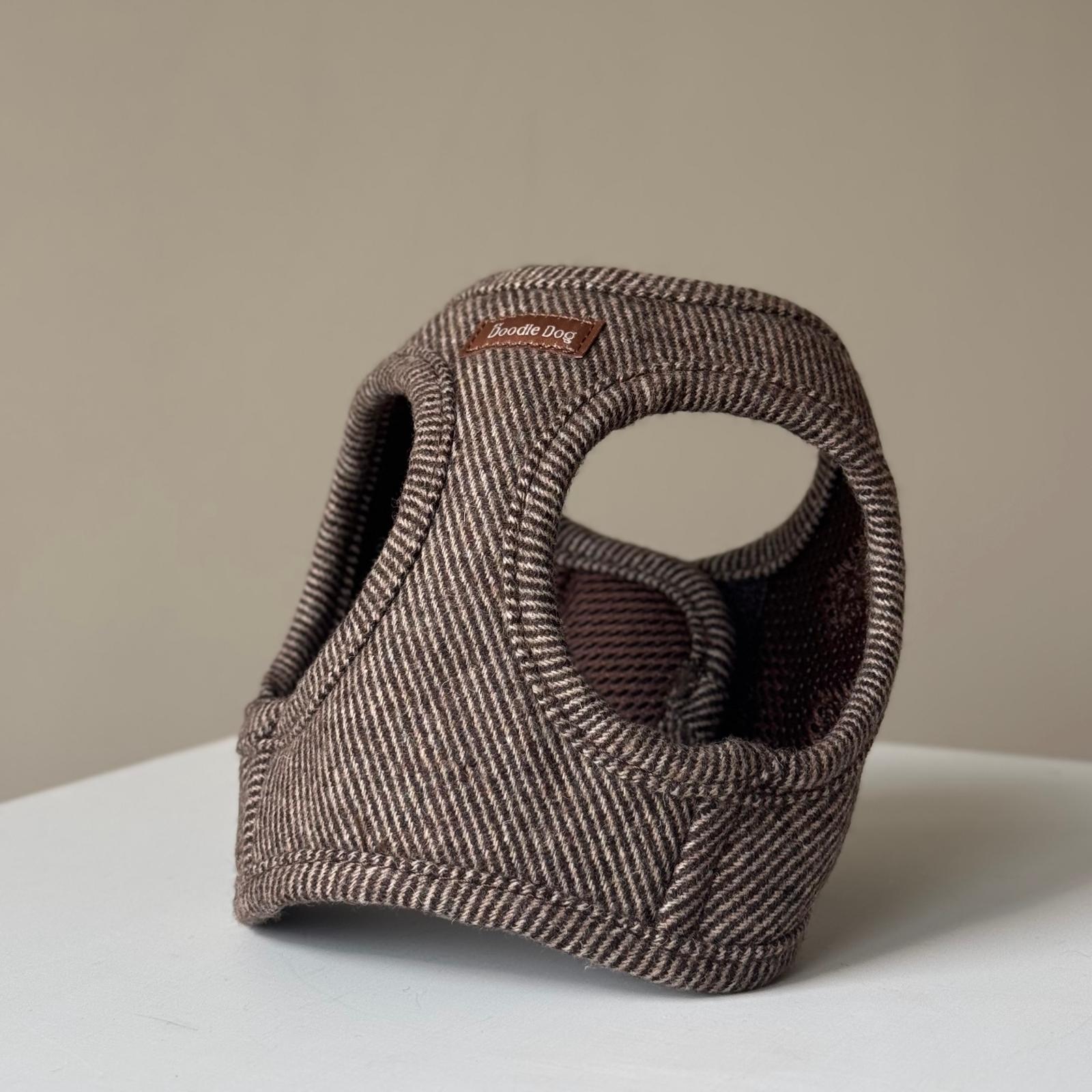 Nora kropssele i tweed - brun/beige
