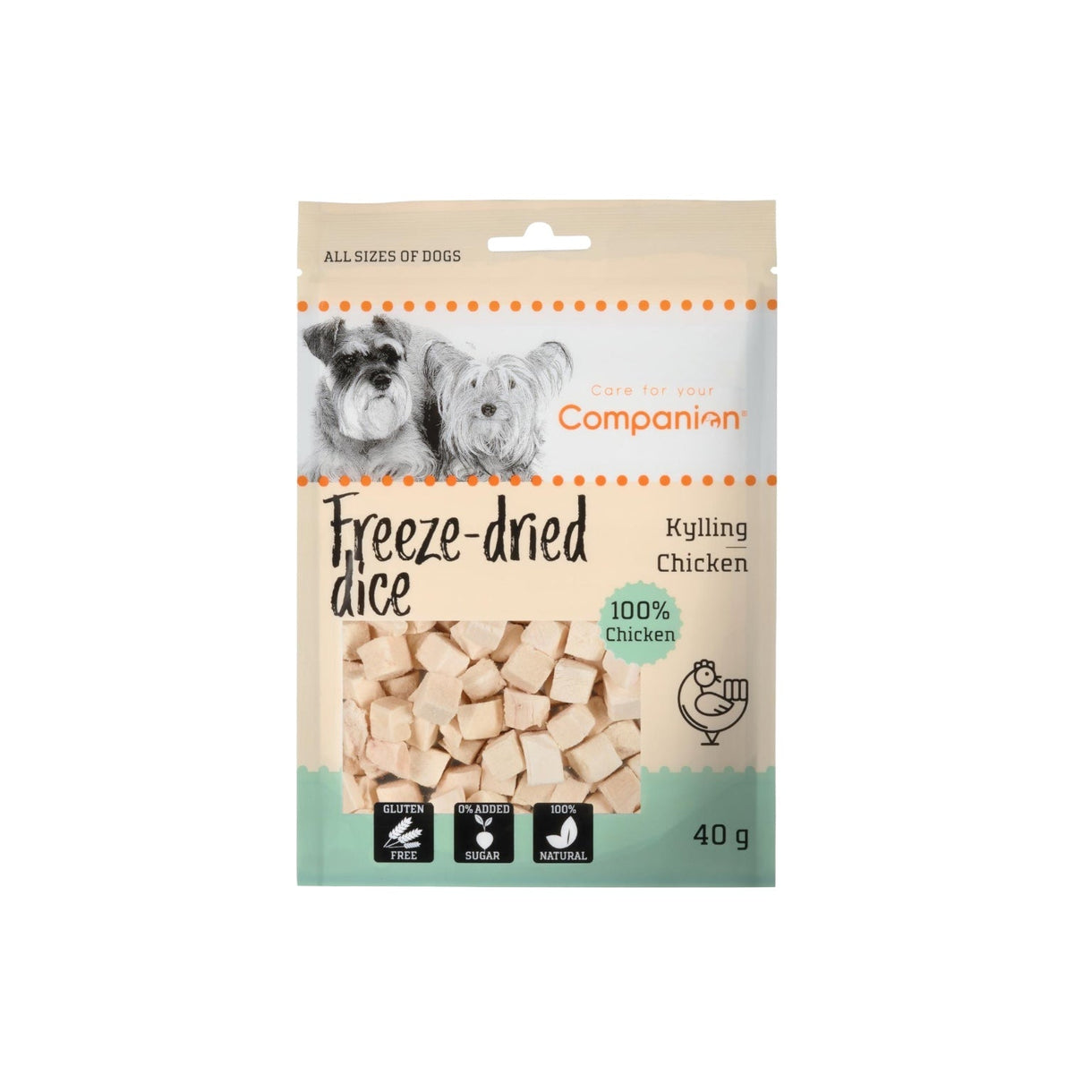 Companion Freeze-dried Dice - kyckling